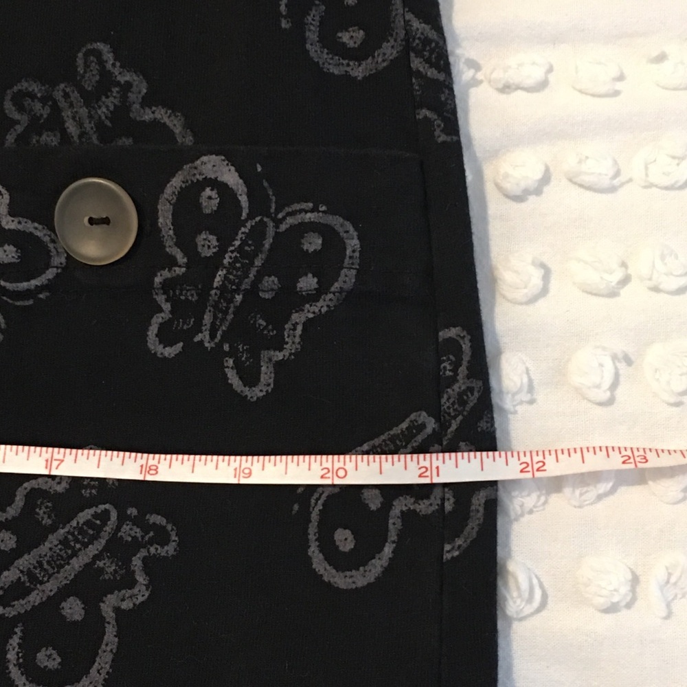 Vintage Fresh Produce Black Butterfly  Maxi Dress 100% Cotton  Sz Sm Made In USA - Picture 16 of 16